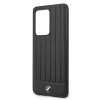 Samsung Galaxy S20 Ultra Cover Leather Lines Sort