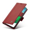 Samsung Galaxy S21 FE Etui med Kortholder Stativfunktion Rød