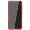 Samsung Galaxy S21 FE Cover Dækmønster Stativfunktion Rød
