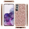 Samsung Galaxy S21 FE Cover Pailletter Roseguld