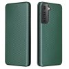 Samsung Galaxy S21 Etui Kulfibertekstur Grøn