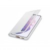 Original Galaxy S21 Etui Smart Clear View Cover Lysegrå
