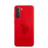 Samsung Galaxy S21 Plus Cover med Logo Rød