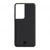 Samsung Galaxy S21 Ultra Cover Back Cover Snap Leather Sort
