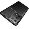 Samsung Galaxy S21 Ultra Cover Kulfibertekstur Sort