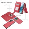 Samsung Galaxy S22 Etui Mobil tegnebog Aftageligt Cover Rød