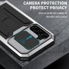Samsung Galaxy S22 Cover Metal Stødabsorberende Kamerabeskyttelse Sølv