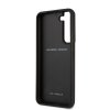 Samsung Galaxy S22 Cover Real Carbon Metal Logo Sort