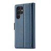 Samsung Galaxy S22 Ultra Etui med Kortholder Flip Blå