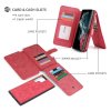 Samsung Galaxy S22 Ultra Etui Mobil tegnebog Aftageligt Cover Rød