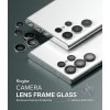 Samsung Galaxy S22 Ultra Kameralinsebeskytter Camera Lens Frame Sølv