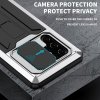 Samsung Galaxy S22 Ultra Cover Metal Stødabsorberende Kamerabeskyttelse Sølv
