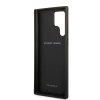 Samsung Galaxy S22 Ultra Cover Real Carbon Metal Logo Sort