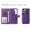 Samsung Galaxy S23 Etui Aftageligt Cover KT Leather Series-3 Lilla