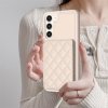 Samsung Galaxy S23 Plus Cover Kortholder Rombemønster Beige
