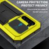 Samsung Galaxy S23 Cover Metal Stødabsorberende Kamerabeskyttels Gul