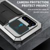 Samsung Galaxy S23 Cover Metal Stødabsorberende Kamerabeskyttels Sølv