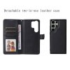 Samsung Galaxy S23 Ultra Etui Aftageligt Cover KT Leather Series-3 Sort