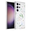 Samsung Galaxy S23 Ultra Cover Blomstermønster MagSafe Hvid