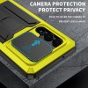 Samsung Galaxy S23 Ultra Cover Metal Stødabsorberende Kamerabeskyttels Gul