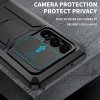 Samsung Galaxy S23 Ultra Cover Metal Stødabsorberende Kamerabeskyttels Sort