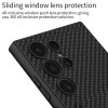 Samsung Galaxy S24 Ultra Cover Kortholder Kulfiber Sort