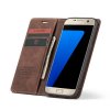 Samsung Galaxy S7 Etui Retro Flip Mørkebrun