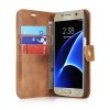 Samsung Galaxy S7 Plånboksetui Löstagbart Cover Lysebrun