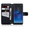 Samsung Galaxy S8 Ægte Læder Plånboksetui Sort
