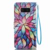 Samsung Galaxy S8 Plånboksetui Motiv Färgrika Blommor