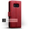 Samsung Galaxy S8 Plus Ægte Læder Plånboksetui Rød