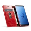 Samsung Galaxy S9 Etui Vokset PU-læder Rød