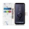 Samsung Galaxy S9 Plånboksetui Motiv Hvid Marmor