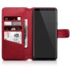 Samsung Galaxy S9 Plus Ægte Læder Plånboksetui Rød