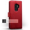 Samsung Galaxy S9 Plus Ægte Læder Plånboksetui Rød