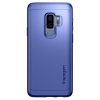 Samsung Galaxy S9 Plus Cover med Skærmbeskytter Thin Fit 360 Coral Blue