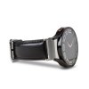 Samsung Galaxy Watch 20mm Armbånd Leather Band Sort
