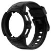 Samsung Galaxy Watch 4/5 44mm Skal med Armband Rugged Armor Pro Charcoal Gray