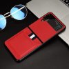 Samsung Galaxy Z Flip 4 Cover med Kortholder til to kort Rød