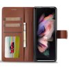 Samsung Galaxy Z Fold 4 Etui med Kortholder Stativfunktion Mørkebrun
