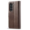 Samsung Galaxy Z Fold 6 Etui med Kortholder Stativfunktion Mørkebrun