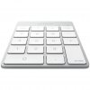 Slim Wireless Keypad Uppladdningsbar Bluetooth Knappsats Sølv