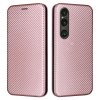 Sony Xperia 1 VI Etui Kulfibertekstur Roseguld