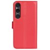 Sony Xperia 1 VI Etui Litchi Rød