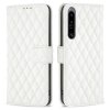 Sony Xperia 1 VI Etui Rombemønster Hvid