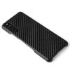 Sony Xperia 10 III Cover Hård Plastik Carbon Fiber Tekstur Sort