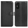 Sony Xperia 5 V Etui Litchi Sort