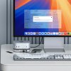 Mac Mini M4 Stativ & Hub med SSD-kapsling sølv