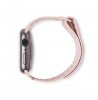 Leather Magnetic Traction Strap Apple Watch 38/40/41mm Silver Pink