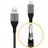 Ultra USB-A till USB-C Kabel 3A/480Mbps 30 cm Rymdgrå